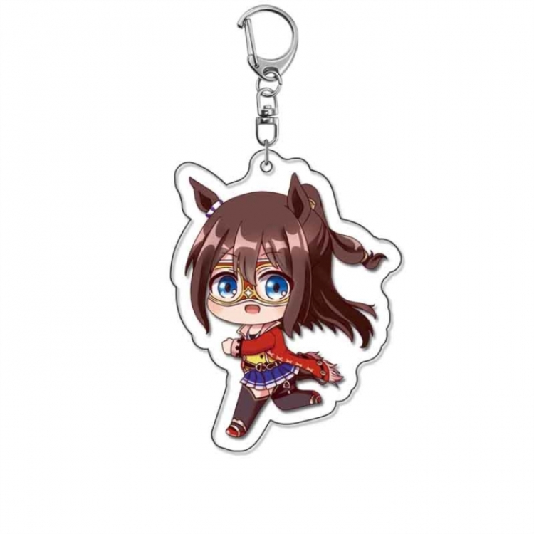 Pretty Derby Anime Acrylic Keychain Charm price for 5 pcs