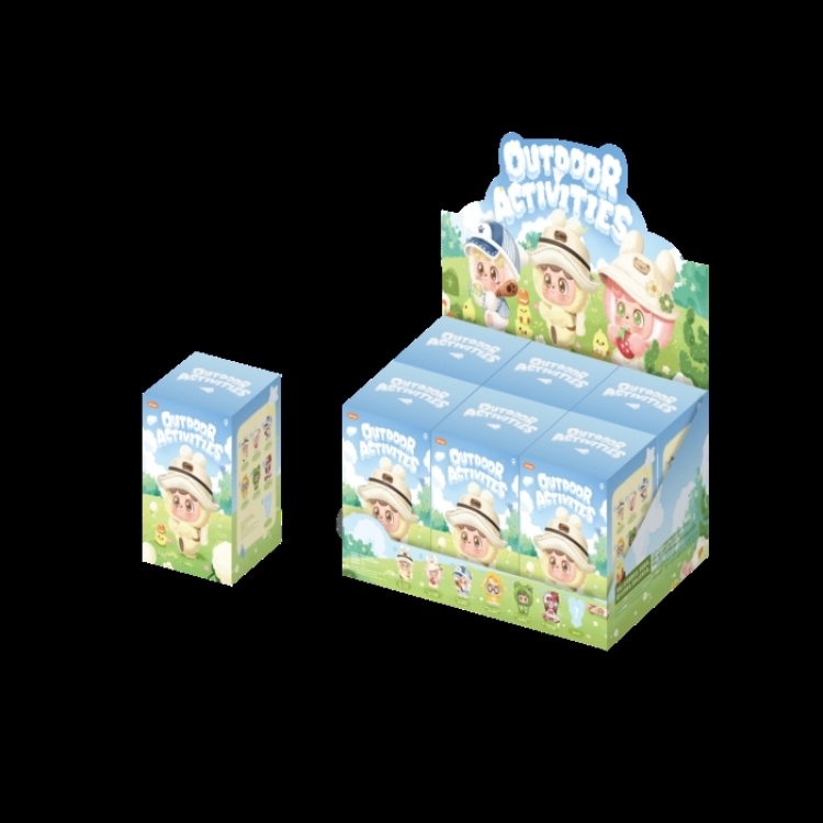 Q Kid 0utdoor Activities Series Blind PVC Plush Blind Box plush toy a set of 6