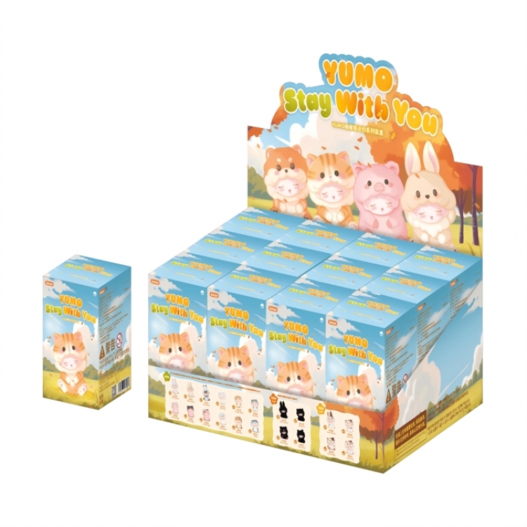 Yumo stay with you series Trendy toy collection ornaments  a set of 12