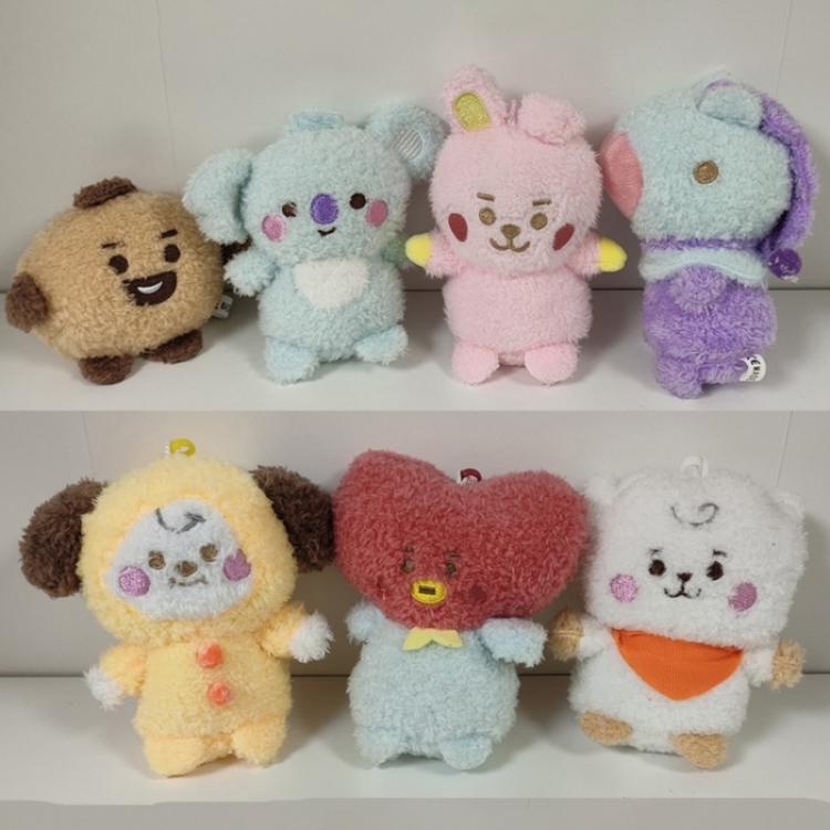 BTS Woolen standing posture plush toy pendant 10cm price for 7 pcs