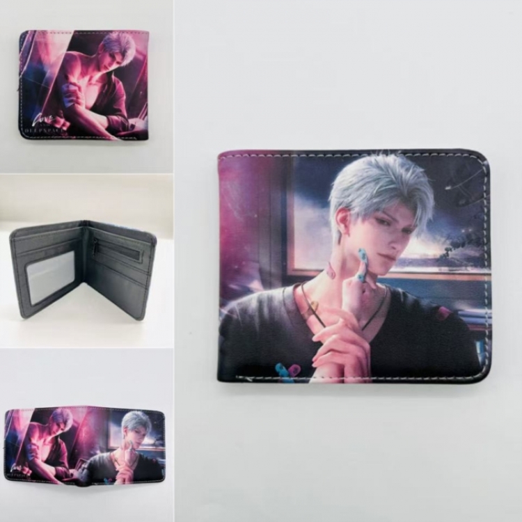 Love and Deepspace Full color Two fold short card case wallet 11X9.5CM 