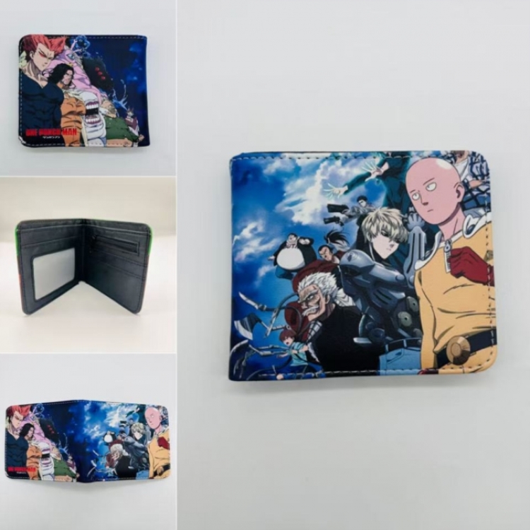 One Punch Man Full color Two fold short card case wallet 11X9.5CM 