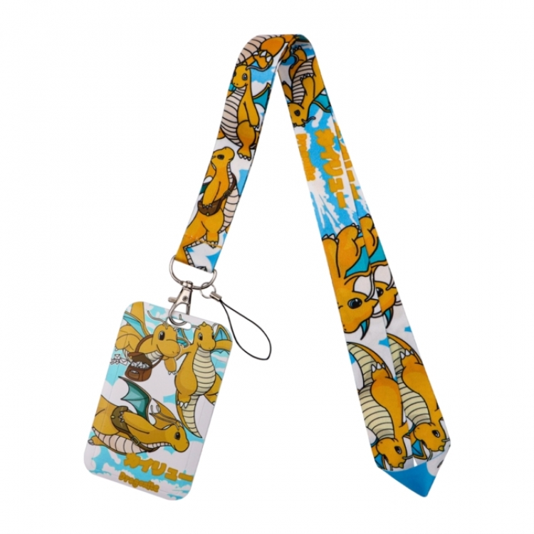 Pokemon Silver buckle hanging rope set card bag storage student card holder price for 5 pcs 