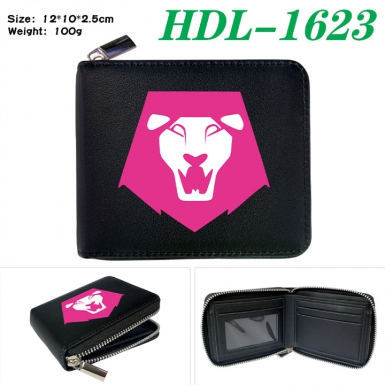 K-Pop Demon Hunters Anime Full Color Short All Inclusive Zipper Wallet 10x12x2.5cm