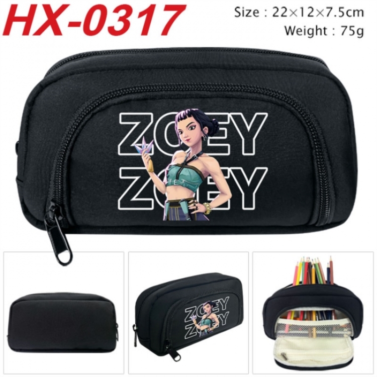 K-Pop Demon Hunters Anime 3D pencil case with insulation layer Pencil Bag 22X15X7.5CM