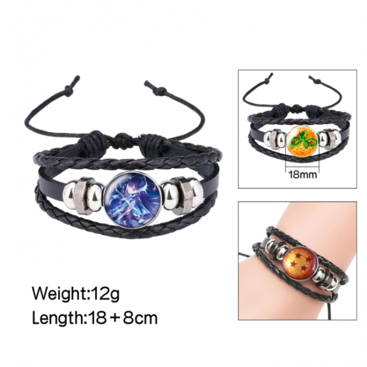 Honkai: Star Rail Anime peripheral crystal leather rope bracelet price for 5 pcs 