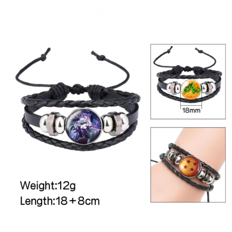Honkai: Star Rail Anime peripheral crystal leather rope bracelet price for 5 pcs 