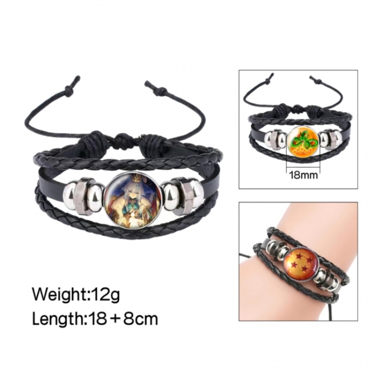 Honkai: Star Rail Anime peripheral crystal leather rope bracelet price for 5 pcs 