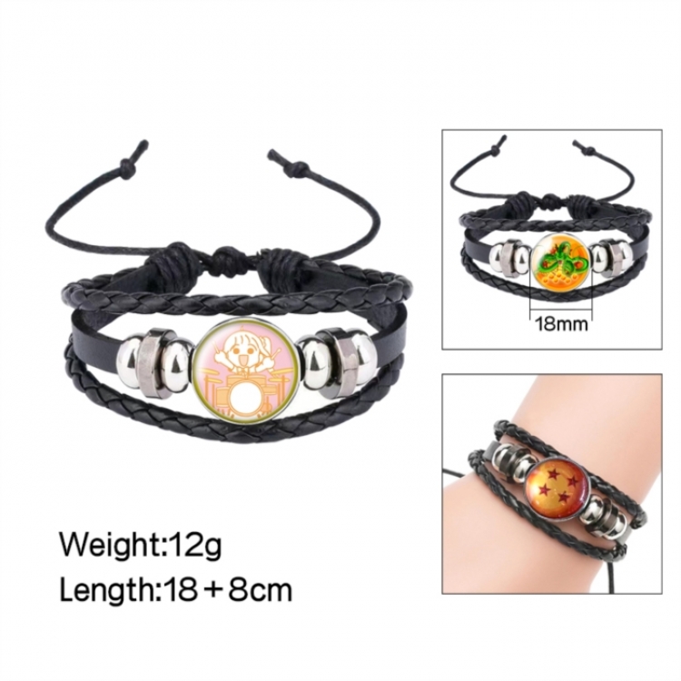 BOCCHI THE ROCK! Anime peripheral crystal leather rope bracelet price for 5 pcs 