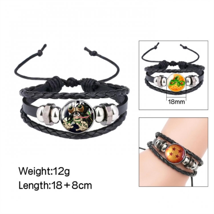 My Hero Academia Anime peripheral crystal leather rope bracelet price for 5 pcs 