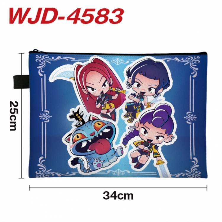 K-Pop Demon Hunters Anime Full Color A4 Document Bag 34x25cm 