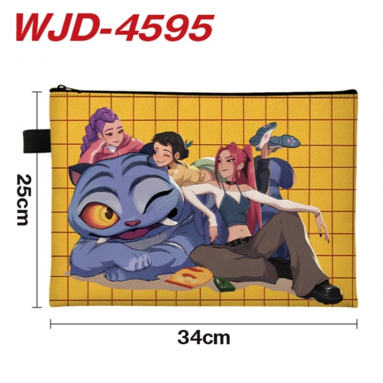 K-Pop Demon Hunters Anime Full Color A4 Document Bag 34x25cm 