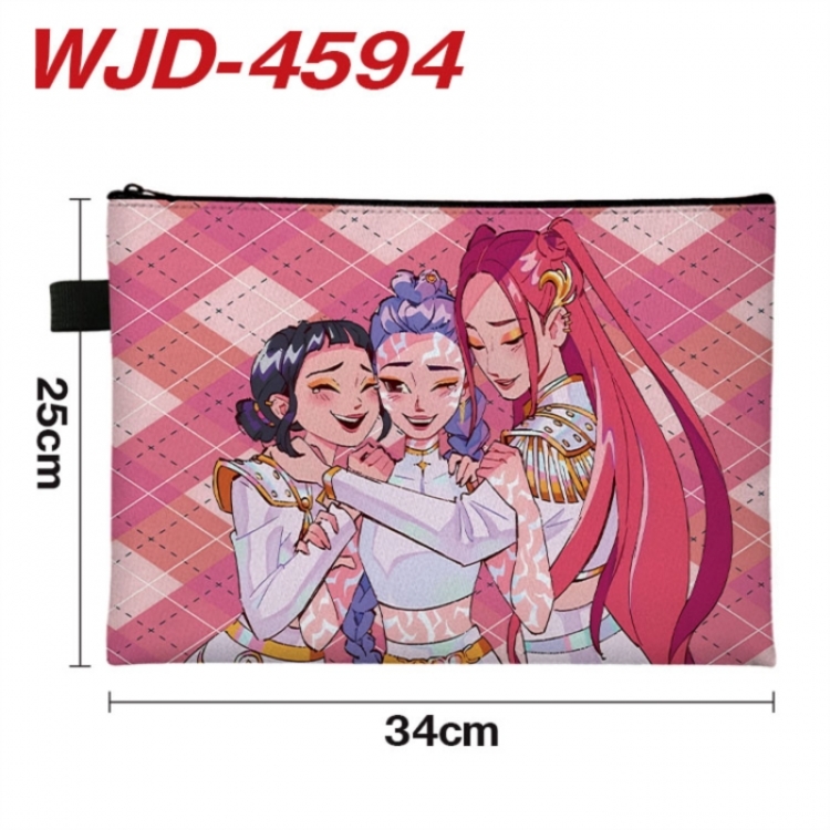 K-Pop Demon Hunters Anime Full Color A4 Document Bag 34x25cm 