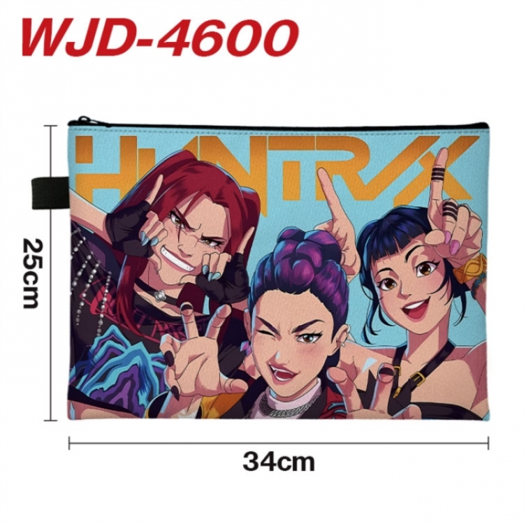 K-Pop Demon Hunters Anime Full Color A4 Document Bag 34x25cm 