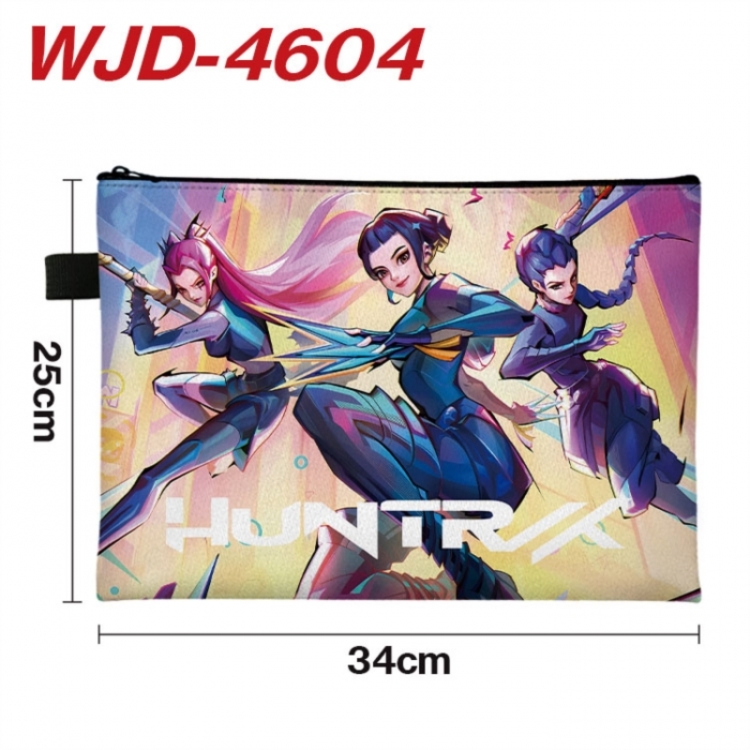 K-Pop Demon Hunters Anime Full Color A4 Document Bag 34x25cm 
