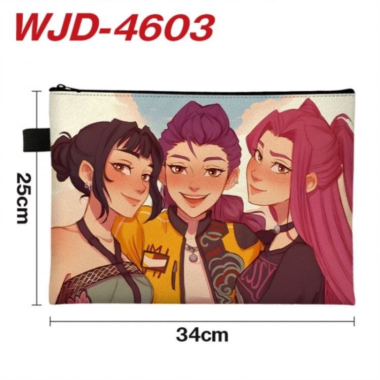 K-Pop Demon Hunters Anime Full Color A4 Document Bag 34x25cm 