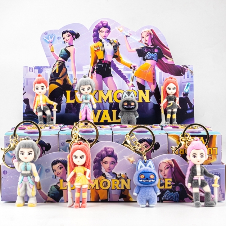 K-Pop Demon Hunters Plush keychain ornament a set of 12