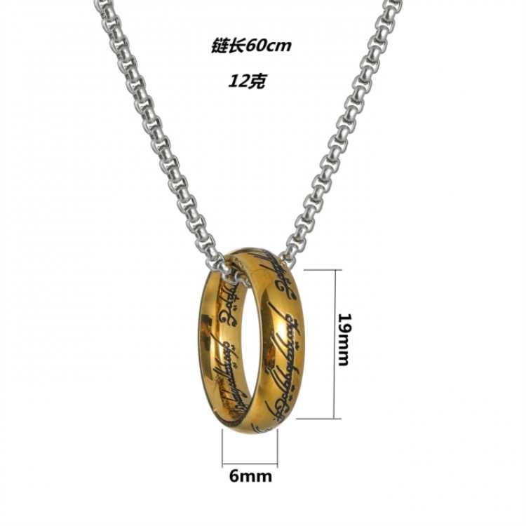 The Lord of the Rings Ring necklace set, stainless steel pendant bag price for 10 pcs