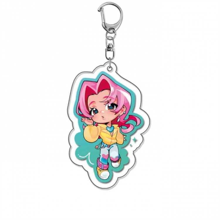 K-Pop Demon Hunters Anime Acrylic Keychain Charm price for 5 pcs