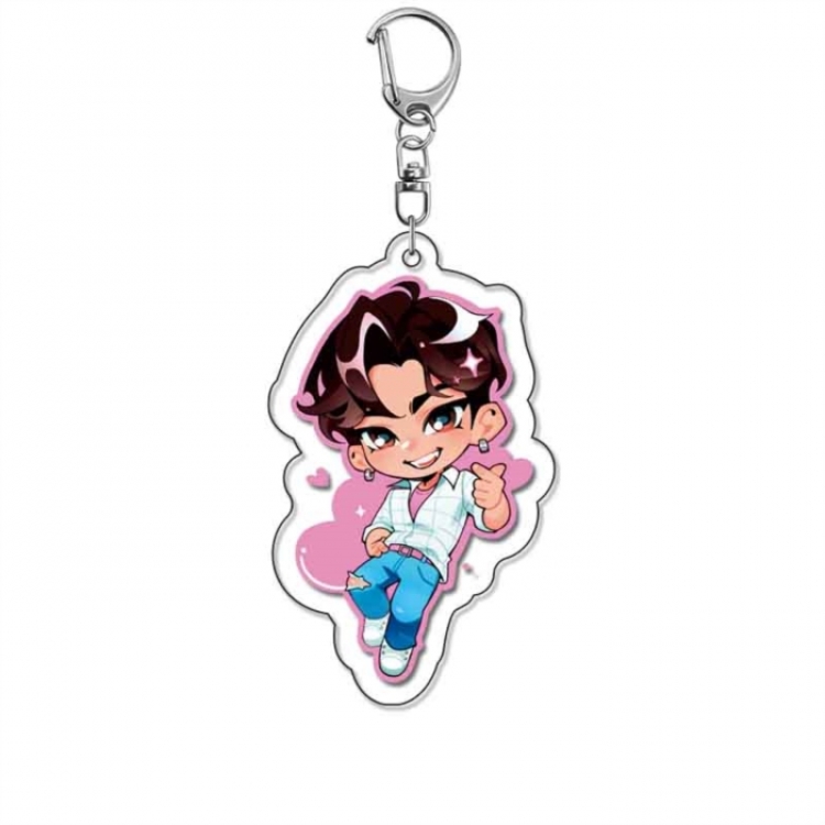 K-Pop Demon Hunters Anime Acrylic Keychain Charm price for 5 pcs