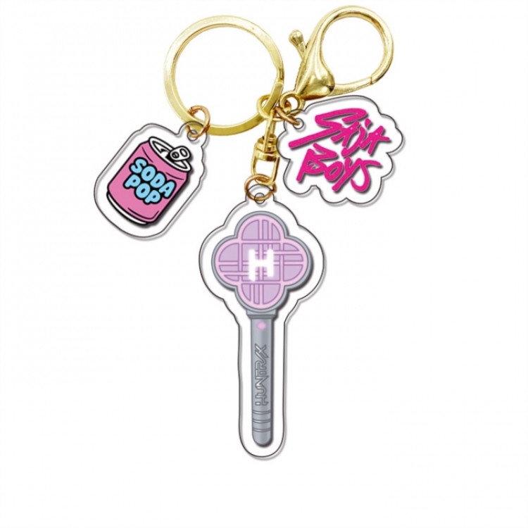 K-Pop Demon Hunters Anime Surrounding Acrylic 2 Pendant Keychain Pendant price for 5 pcs