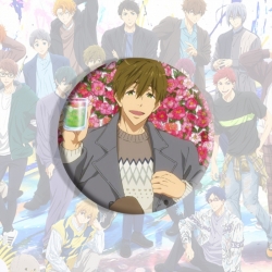 Free! Anime tinplate brooch ba...