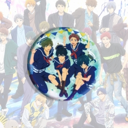 Free! Anime tinplate brooch ba...