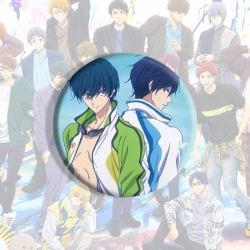Free! Anime tinplate brooch ba...