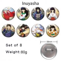 Inuyasha Anime tinplate brooch...