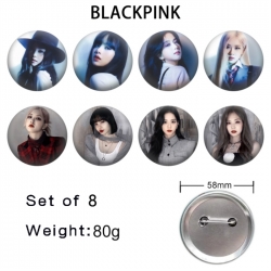 BLACK PINK Anime tinplate broo...