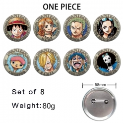 One Piece Anime tinplate brooc...