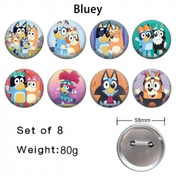 Bluey Anime tinplate brooch ba...