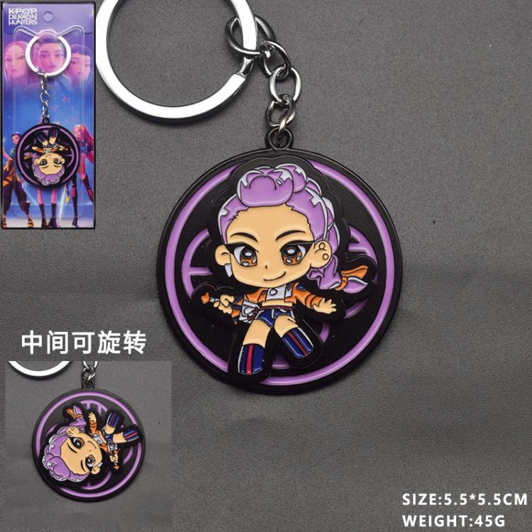 K-Pop Demon Hunters Anime peripheral rotatable keychain price for 5 pcs