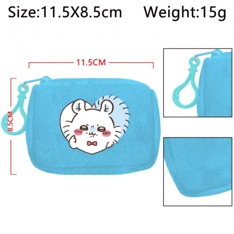 Chiikawa Anime Plush Wallet Storage Bag Earphone Bag Coin Wallet price for 5 pcs