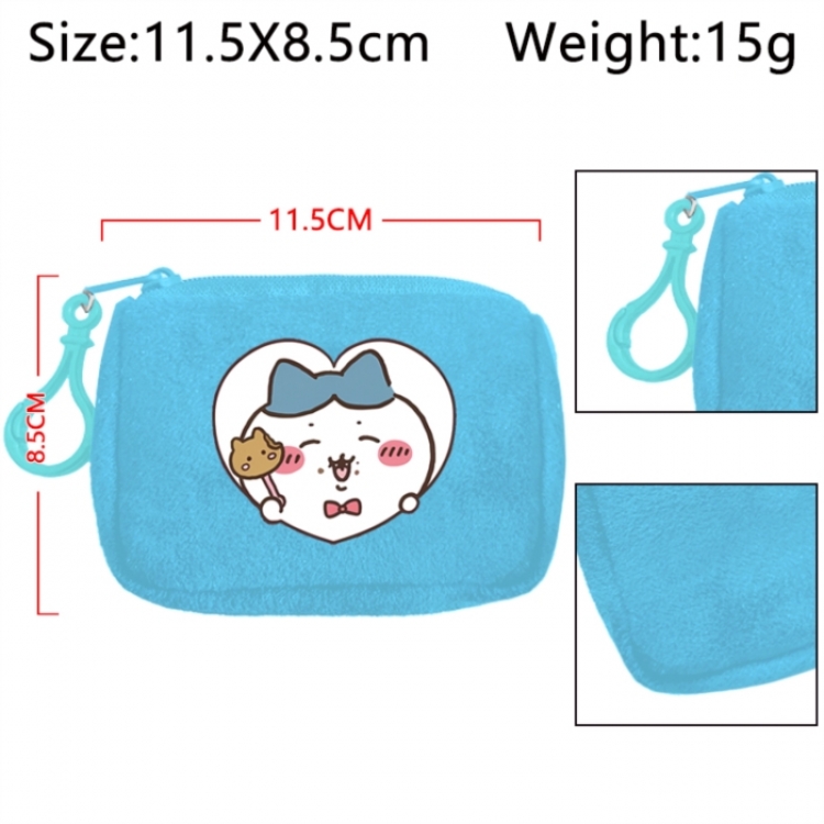 Chiikawa Anime Plush Wallet Storage Bag Earphone Bag Coin Wallet price for 5 pcs