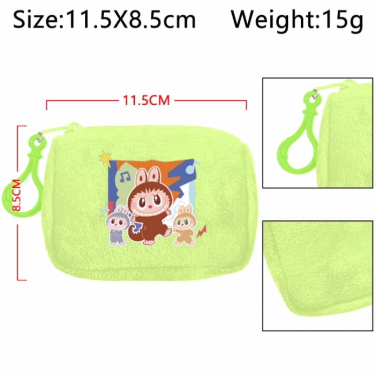 Labubu Anime Plush Wallet Storage Bag Earphone Bag Coin Wallet price for 5 pcs