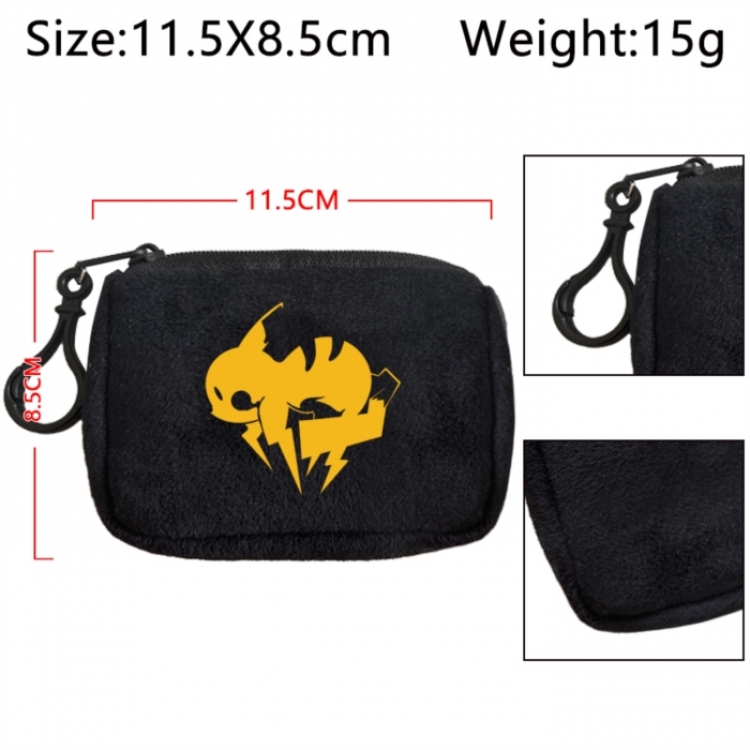 Pokemon Anime Plush Wallet Storage Bag Earphone Bag Coin Wallet price for 5 pcs