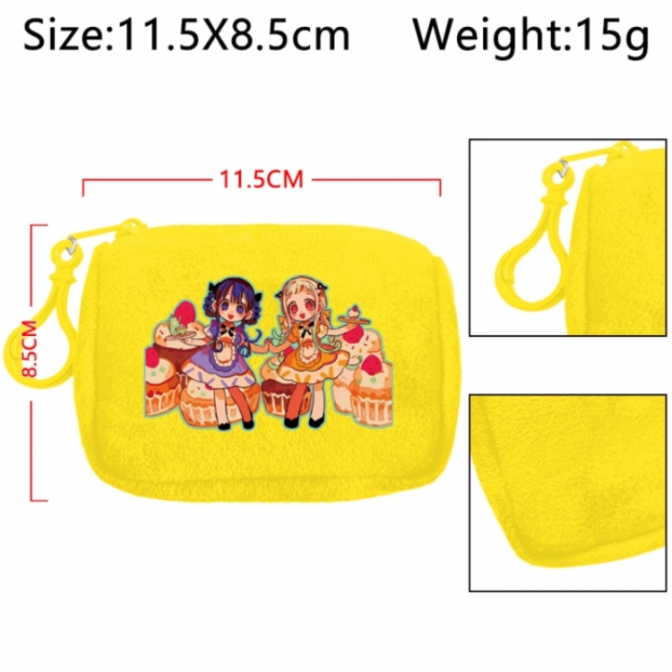 Toilet-bound Hanako-kun Anime Plush Wallet Storage Bag Earphone Bag Coin Wallet price for 5 pcs