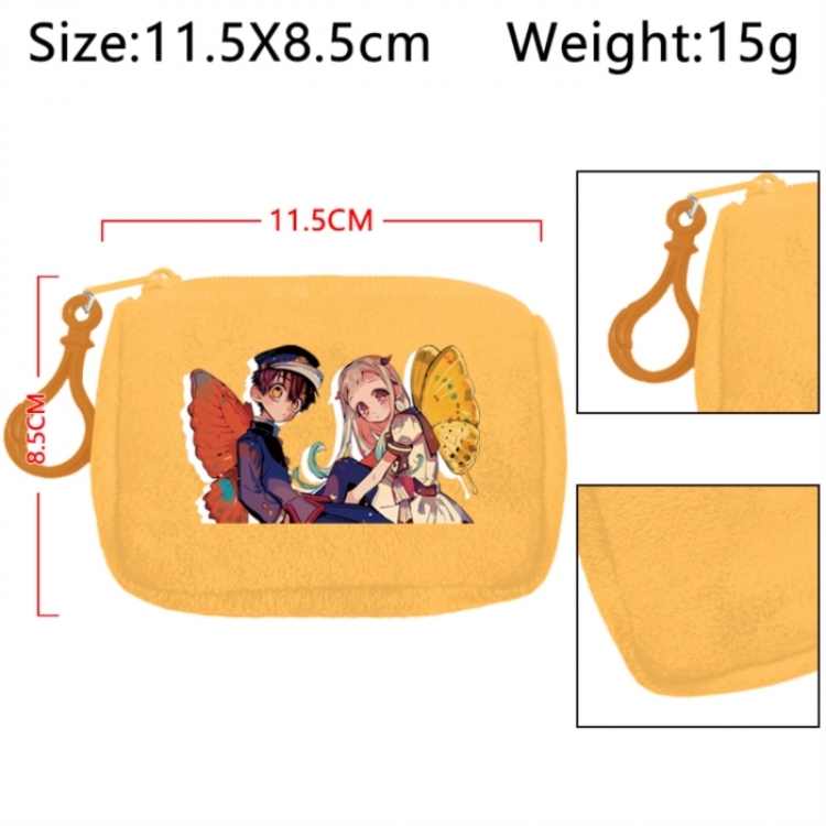 Toilet-bound Hanako-kun Anime Plush Wallet Storage Bag Earphone Bag Coin Wallet price for 5 pcs