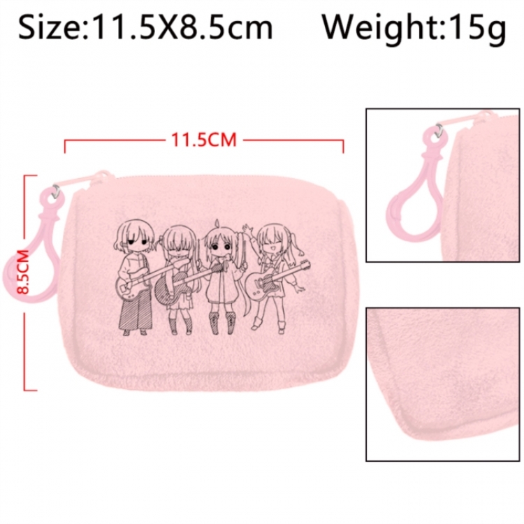 BOCCHI THE ROCK! Anime Plush Wallet Storage Bag Earphone Bag Coin Wallet price for 5 pcs
