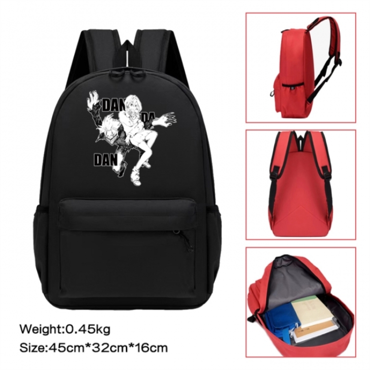 DANDADAN  Anime peripheral Oxford cloth color cartoon backpack 45x32x16cm