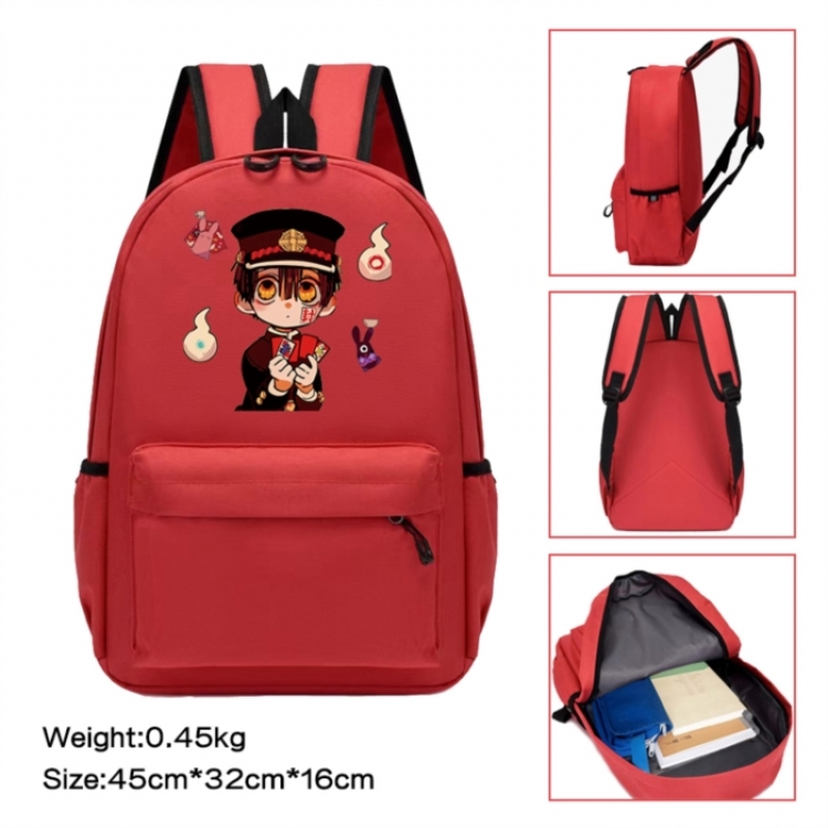 Toilet-bound Hanako-kun  Anime peripheral Oxford cloth color cartoon backpack 45x32x16cm