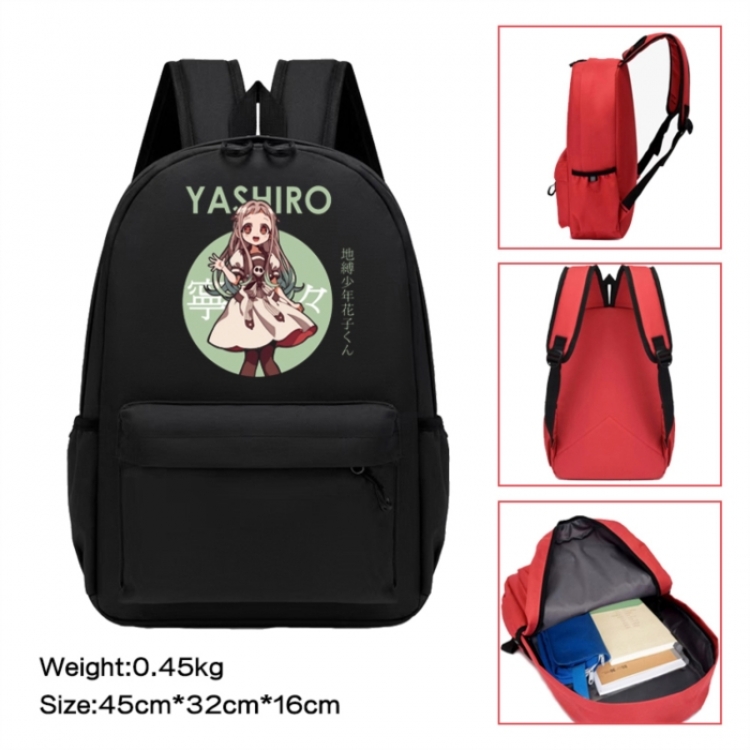 Toilet-bound Hanako-kun  Anime peripheral Oxford cloth color cartoon backpack 45x32x16cm