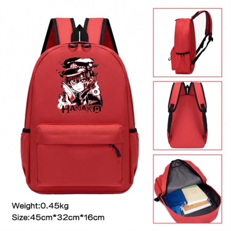Toilet-bound Hanako-kun  Anime peripheral Oxford cloth color cartoon backpack 45x32x16cm
