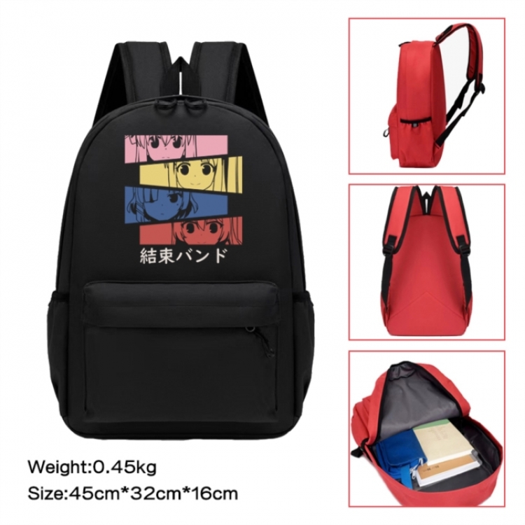 BOCCHI THE ROCK! Anime peripheral Oxford cloth color cartoon backpack 45x32x16cm