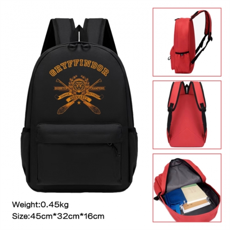 Harry Potter Anime peripheral Oxford cloth color cartoon backpack 45x32x16cm