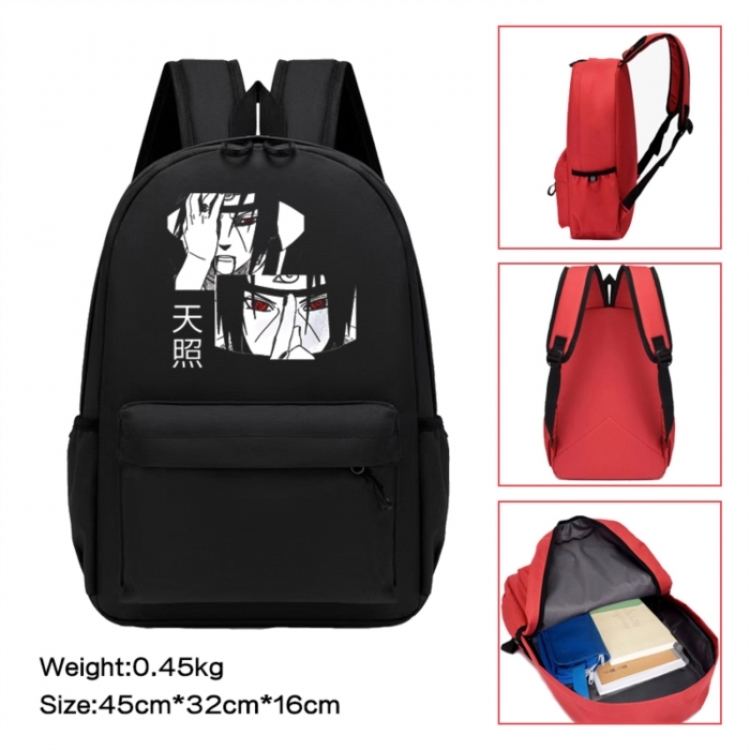 Naruto Anime peripheral Oxford cloth color cartoon backpack 45x32x16cm