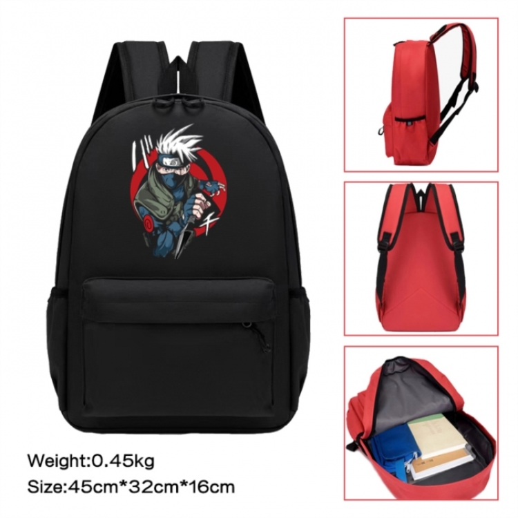 Naruto Anime peripheral Oxford cloth color cartoon backpack 45x32x16cm