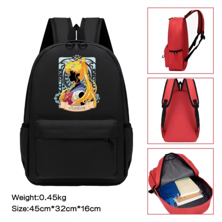 sailormoon Anime peripheral Oxford cloth color cartoon backpack 45x32x16cm