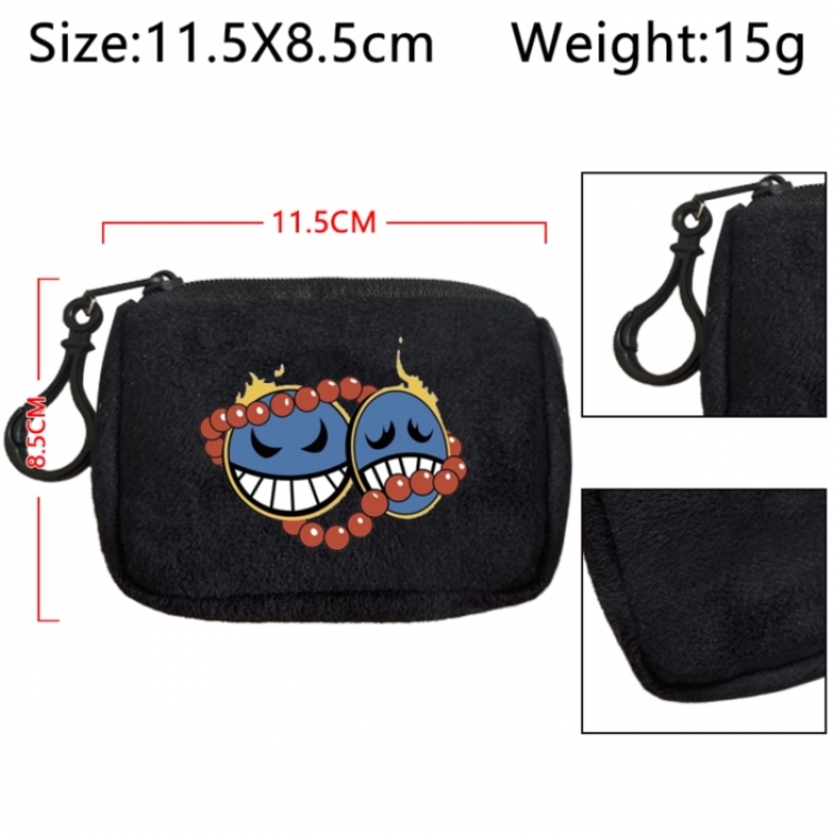 One Piece Anime Plush Wallet Storage Bag Earphone Bag Coin Wallet price for 5 pcs